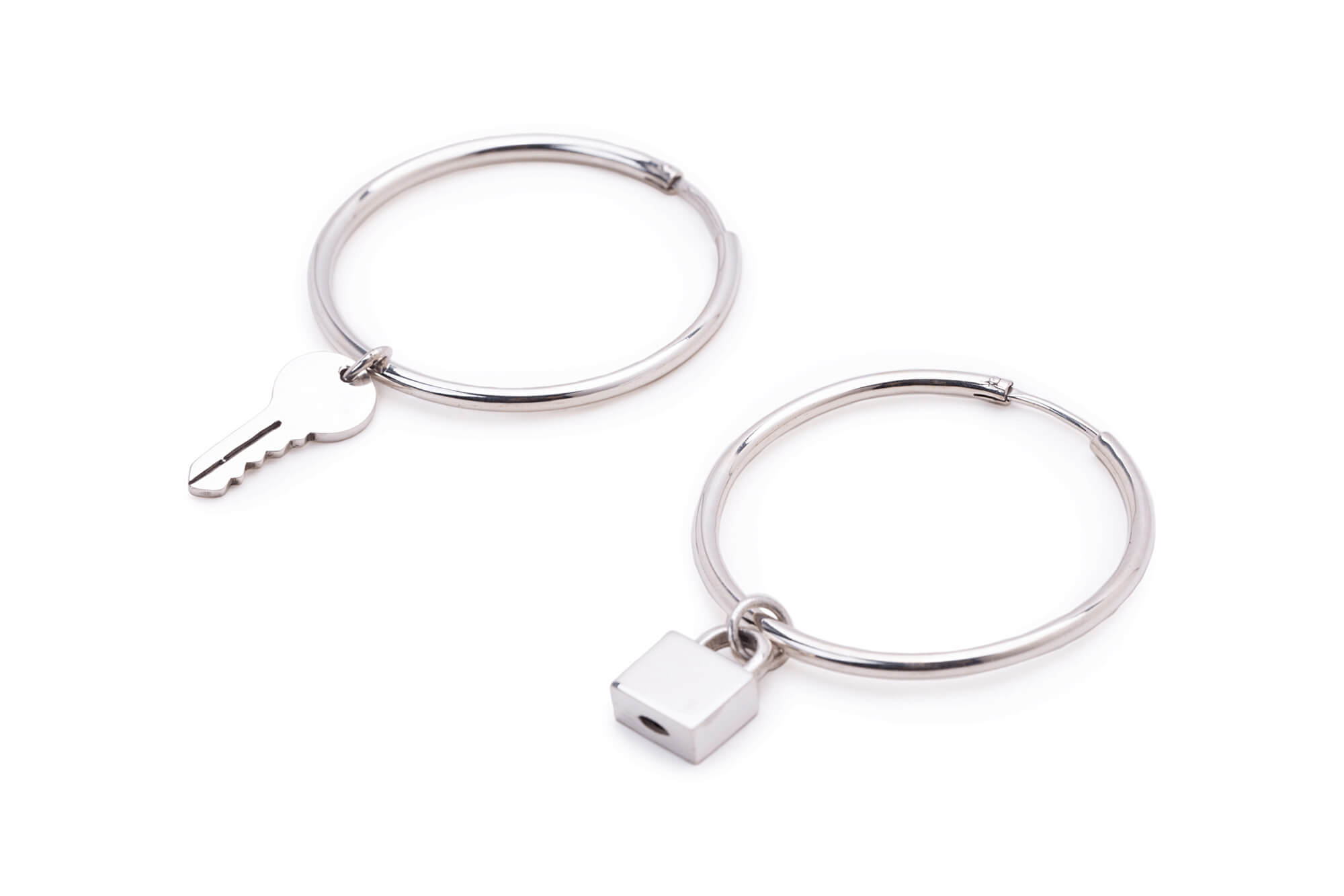 Elle Lock & Key Earring E10210WBX